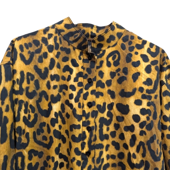 Adam Lippes Animal Leopard Print Dress 8 - Picture 3 of 5